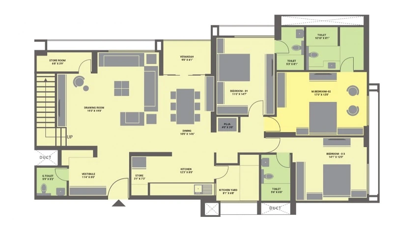 Goyal Riviera Springs Floor Plan 01
