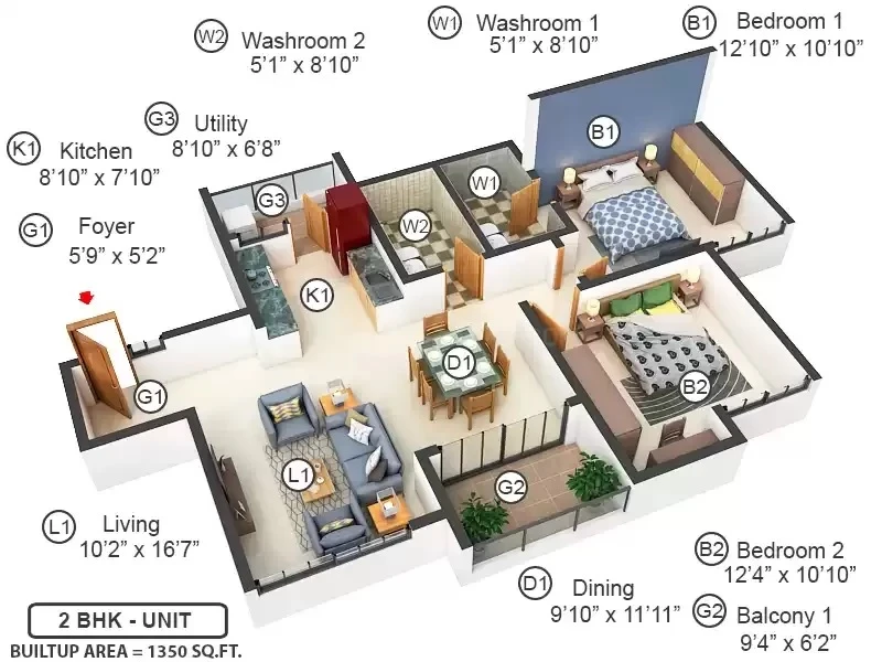 Sobha Windsor Floor Plan 01