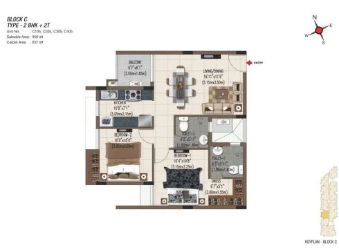 Casagrand Sereno floor plan 01