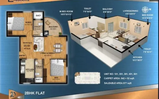 Creations Diadem – 2 BHK Apartment in Chennai