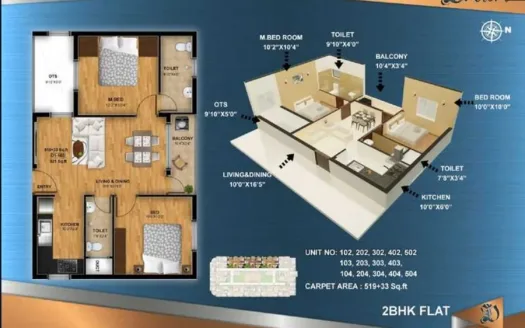 Creations Diadem – 2 BHK Apartment in Chennai