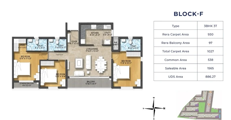 Harmony At TVS Emerald Green Enclave floor plan 01