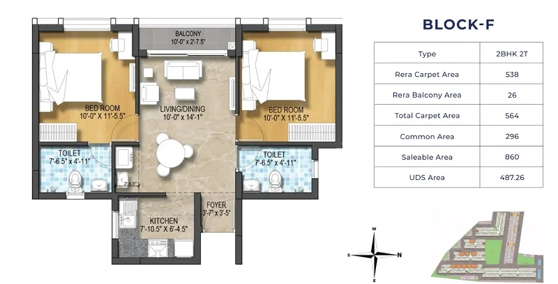 Harmony At TVS Emerald Green Enclave floor plan 02