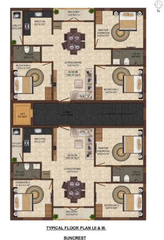 India Builders Suncrest Floor Plan 02