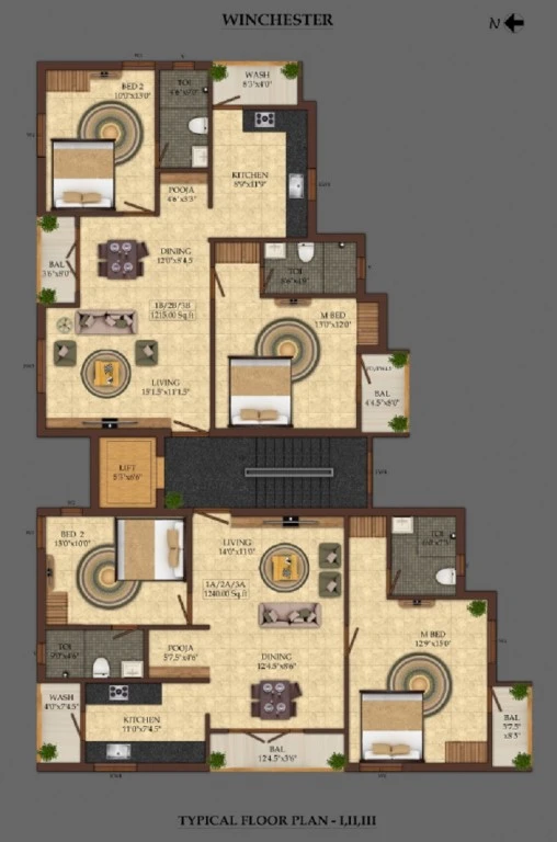 India Builders Winchester FLoor Plan 03
