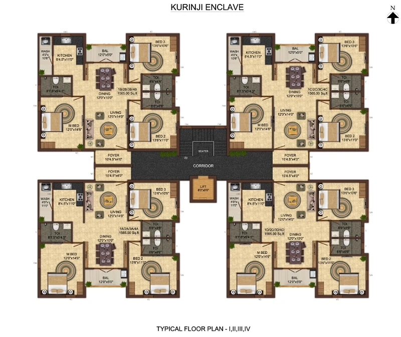 India Kurinji Enclave Floor Plan 01