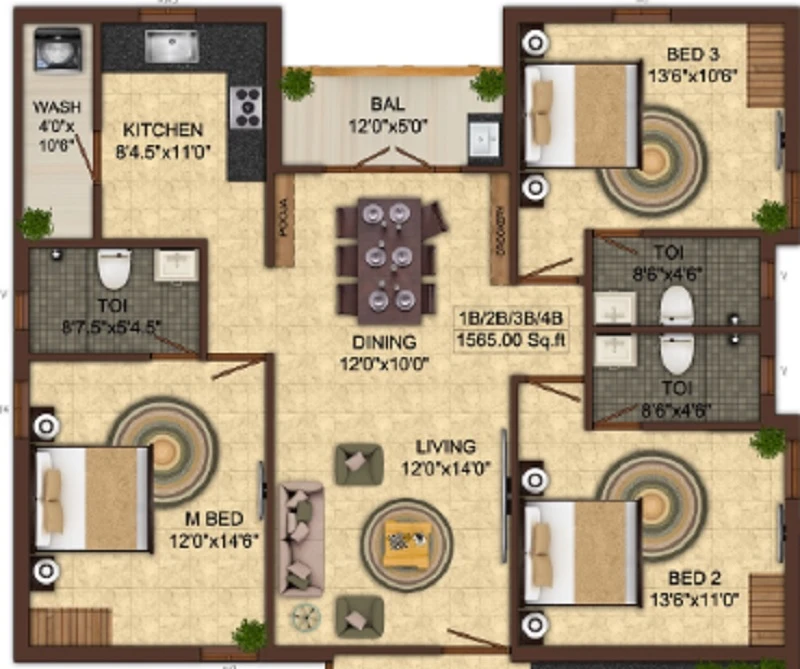India Kurinji Enclave Floor Plan 02