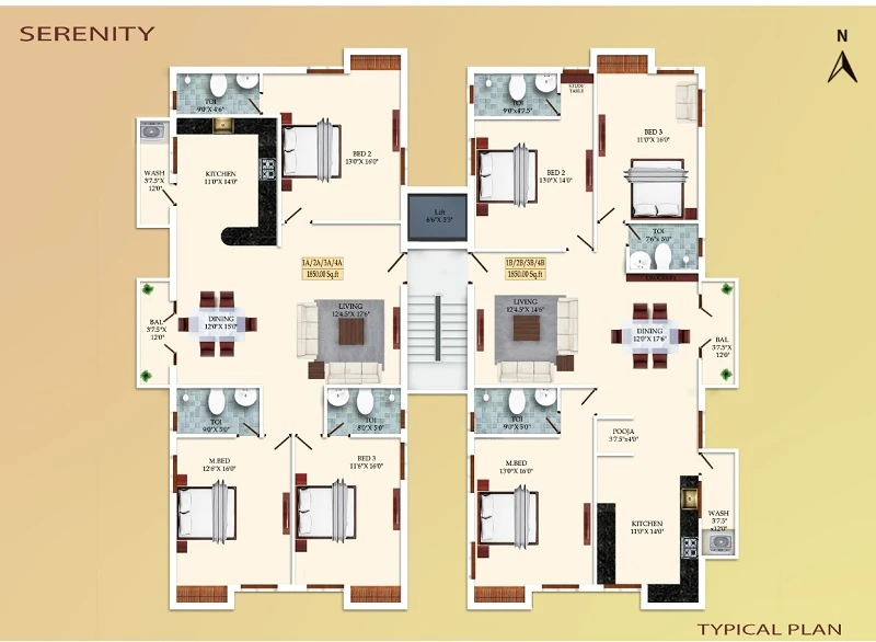 India Serenity Floor Plan 01