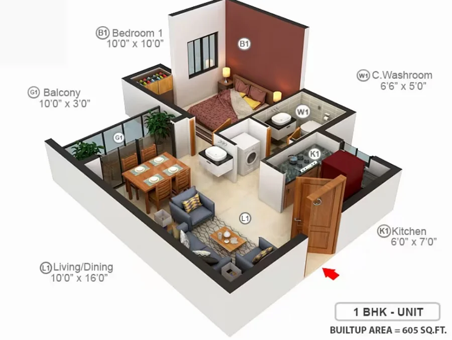 Joy at Shriram Temple Bells Floor Plan 02