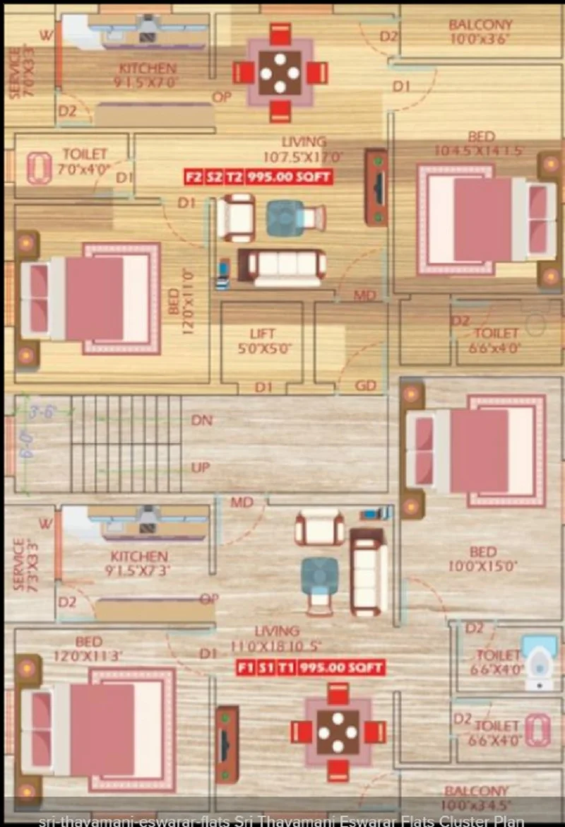 SPR Sri Thavamani Eswarar Flats FLoor Plan 02