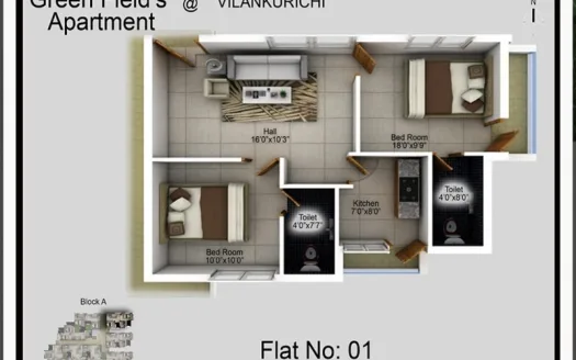 GF Infra Bougain villea Apartment – 2 BHK Apartment in Coimbatore