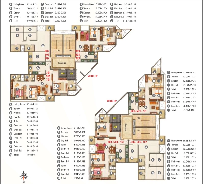 Kumar Palmspring Towers Floor img 01