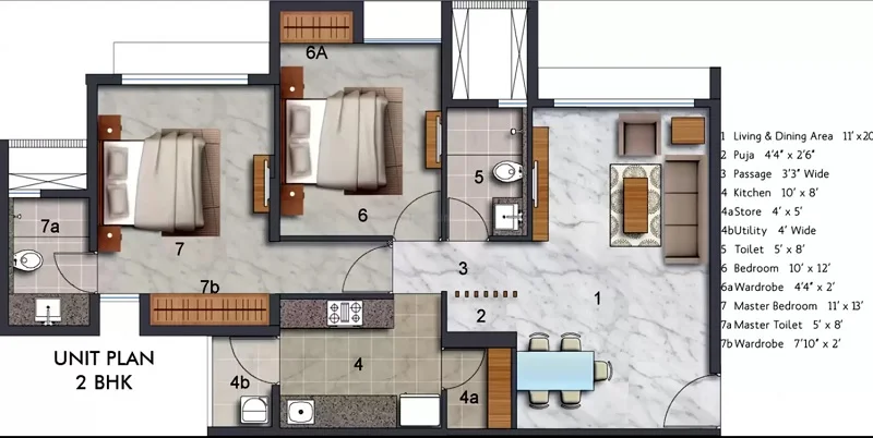 Lodha Luxuria Priva floor 02