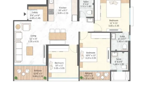 Mantra Magnus – 3 BHK Apartment in Pune