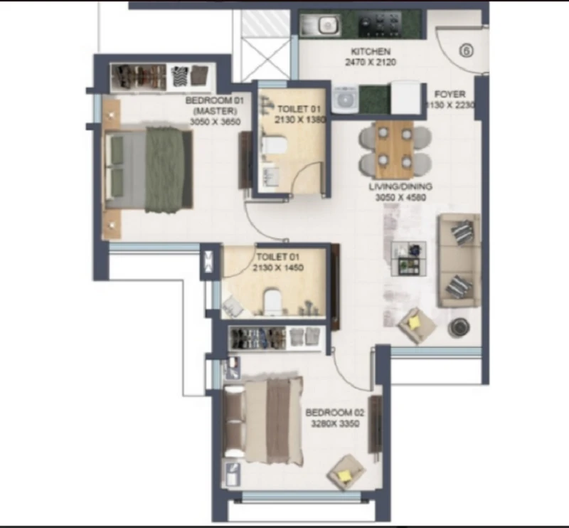 Nahar Amrit Shakti floor img 01