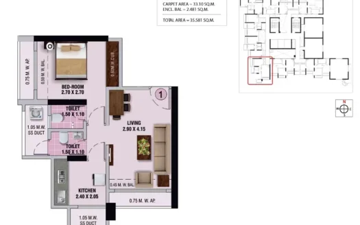 Puraniks Grand Central – 1 and 2 BHK Apartment in Thane