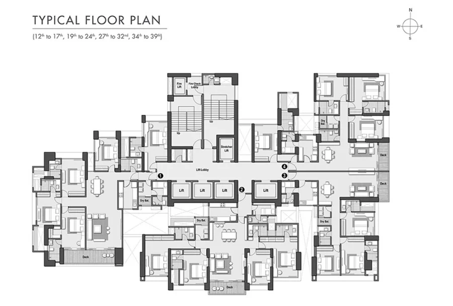 Raheja The Riviere Worli Skyline floor img 02