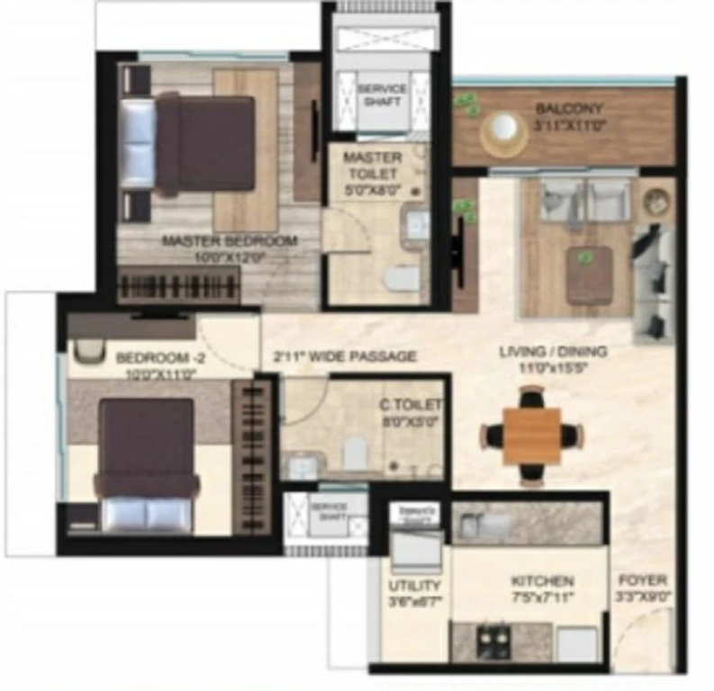 Runwal Uncage floor img 01