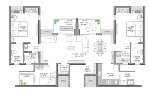 Vilas Yashone Infinitee – 1 and 2 BHK Apartment in Pune