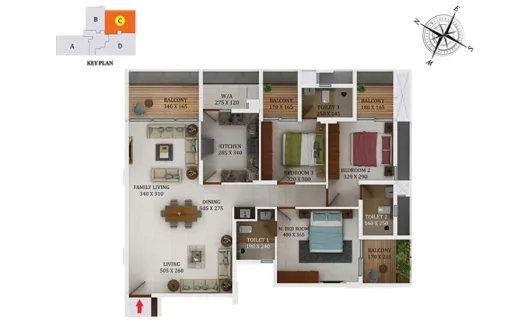 Downtown – 2 and 3 BHK Apartment in Thrissur