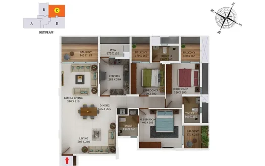 Downtown – 2 and 3 BHK Apartment in Thrissur