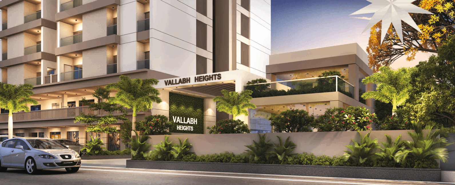 Sharnam Vallabh Heights – 1 RK, 1 and 3 BHK Apartments in Vadodara