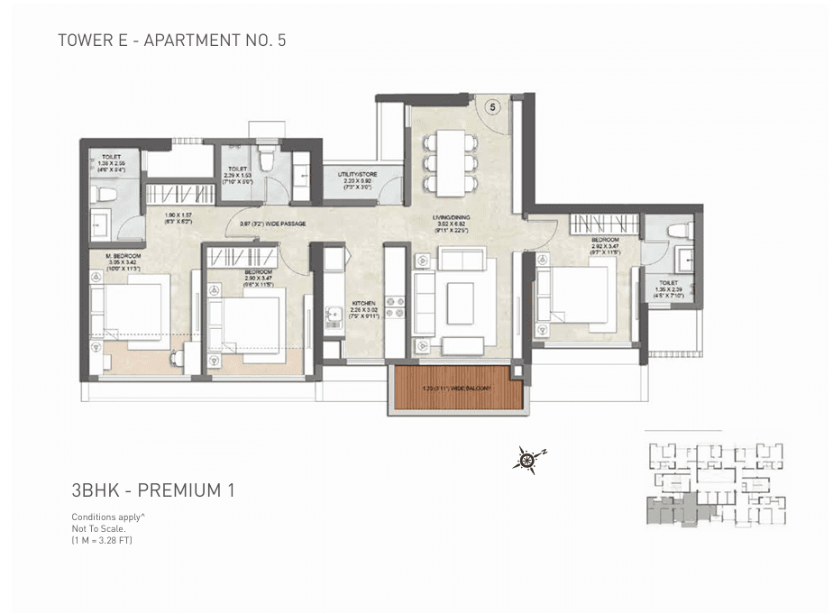 Kalpataru Sector 5 Wing D E And F Floor img 04