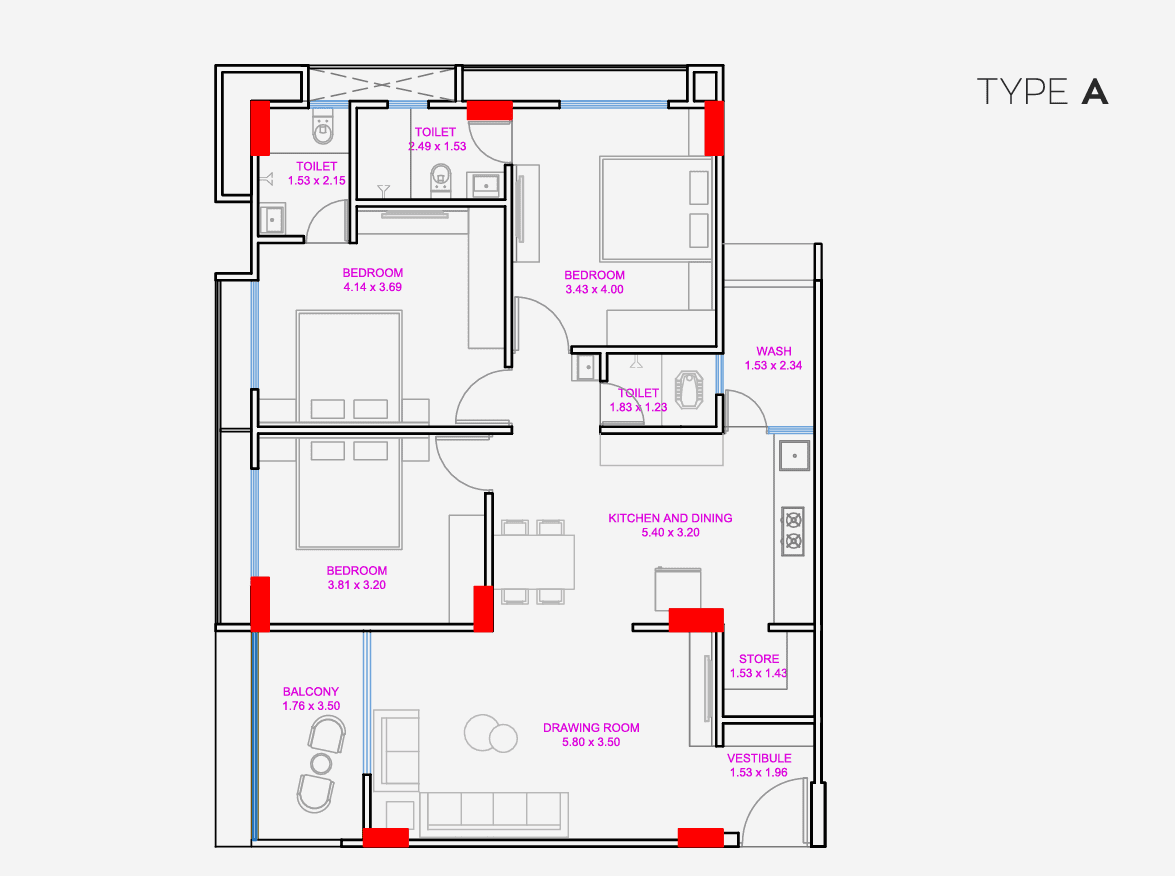Landmark Vaidehi Elysium Floor img 01