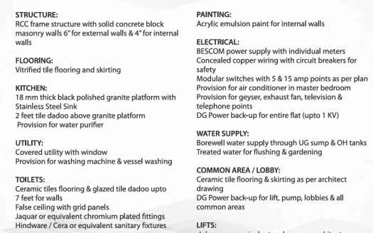Vijaya Aquagreen – 1 and 2 BHK Apartments in Bangalore