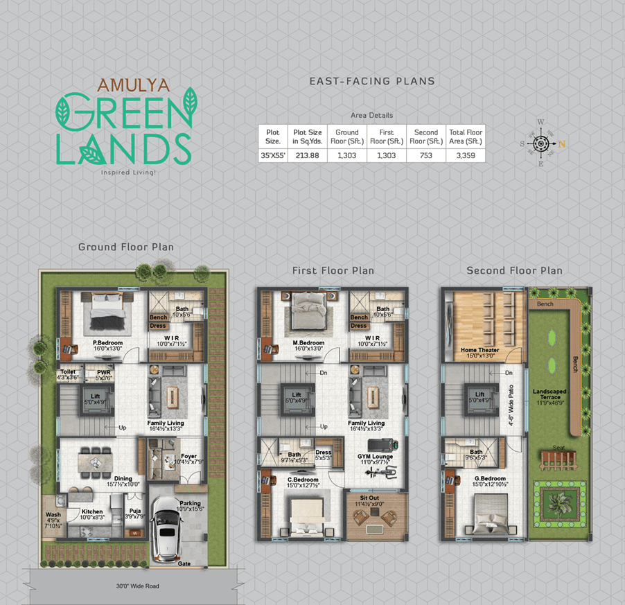 Kamala Amulya Greenlands Villa Floor img 01