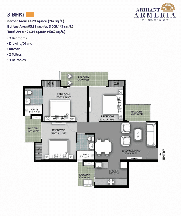 Arihant Armeria Floor img 02