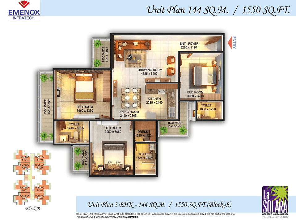 Emenox La Solara Phase 2 Tower A & D Floor img 02