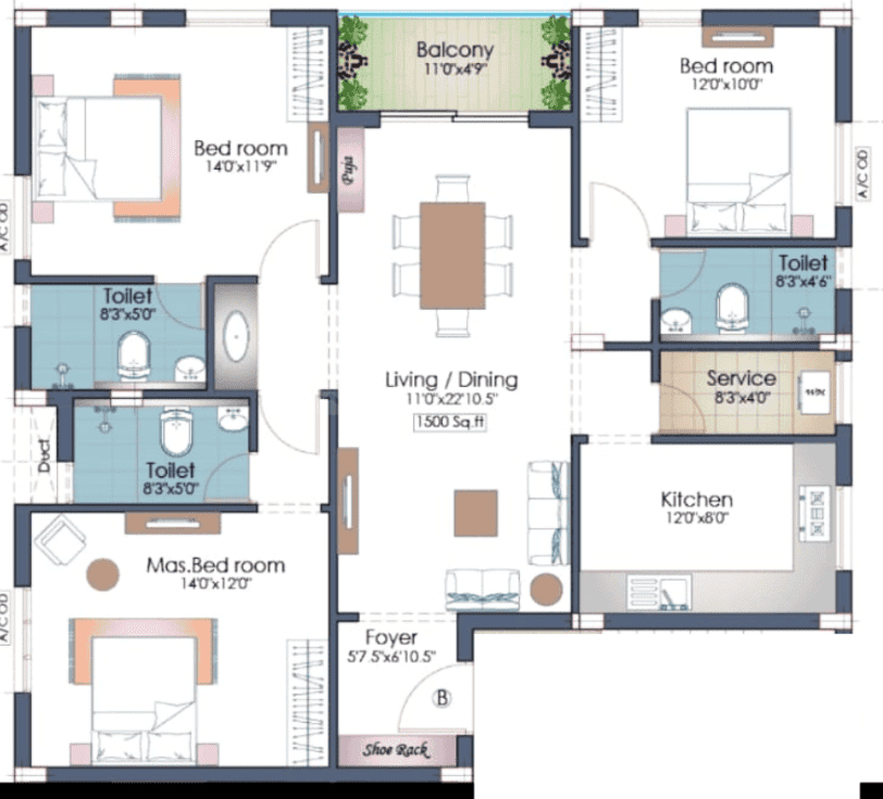 Pushkar 176 Defence Colony Floor img 01