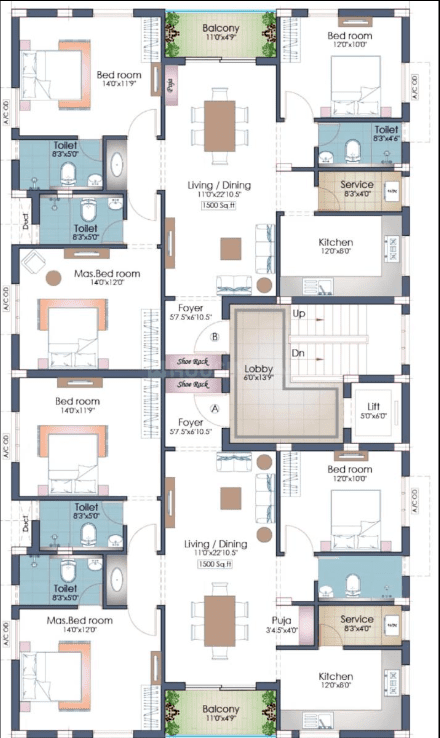 Pushkar 176 Defence Colony Floor img 02