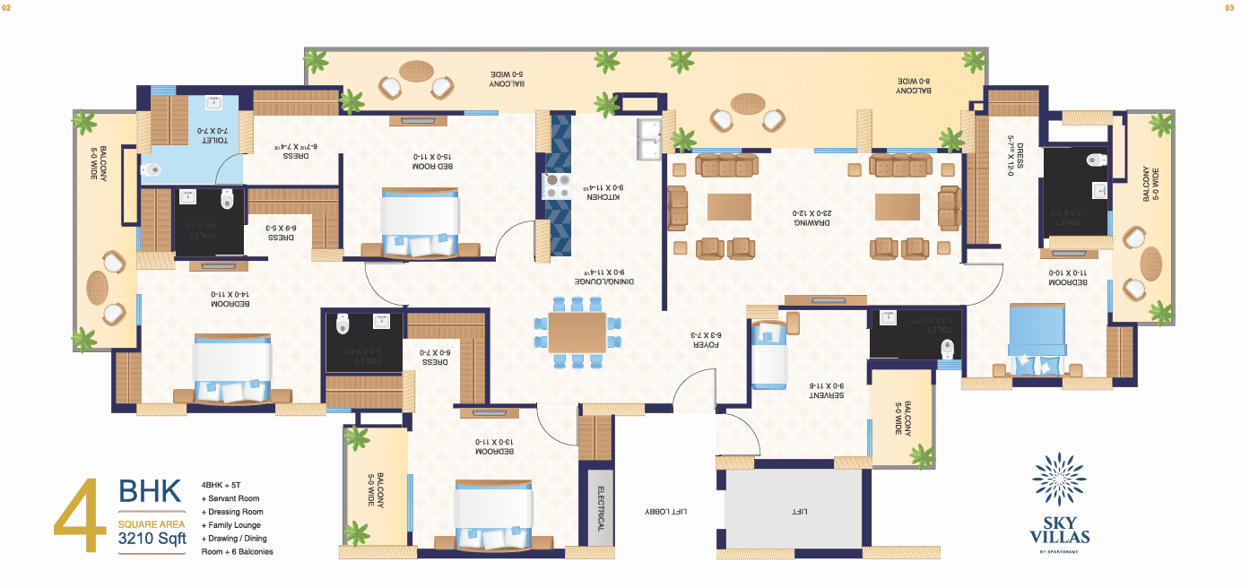Sky Villas Floor img 01