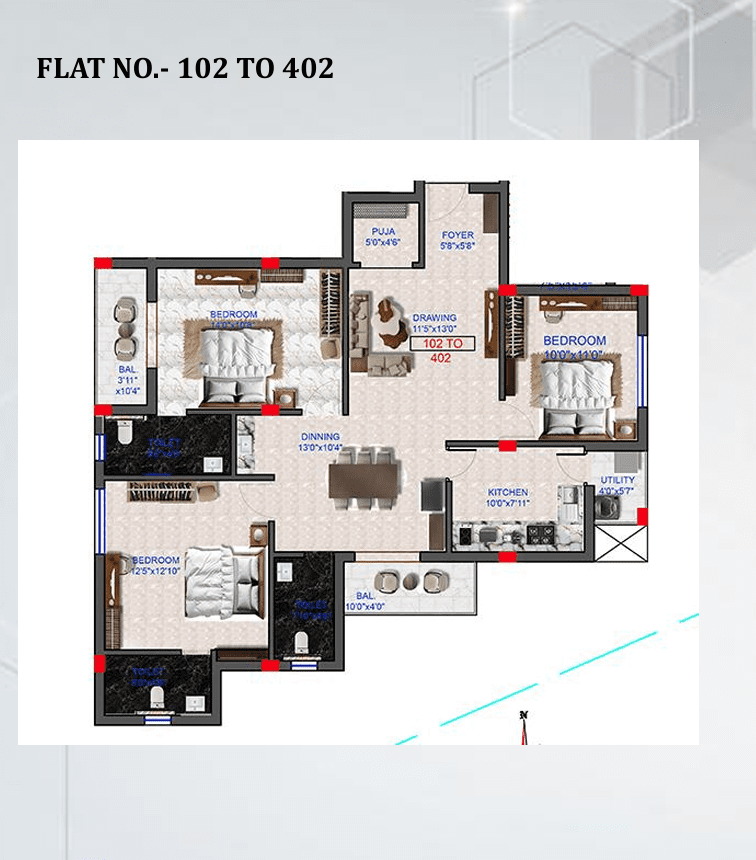 Yateeks Rudrakshya Residency Floor img 02