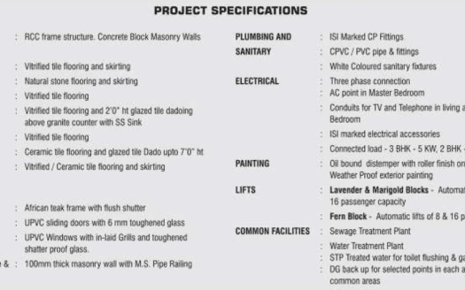 Embassy Residency – 3 and 3.5 BHK Apartments in Chennai