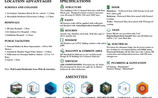 MP Urban And Vesta – 2 BHK Apartment in Chennai